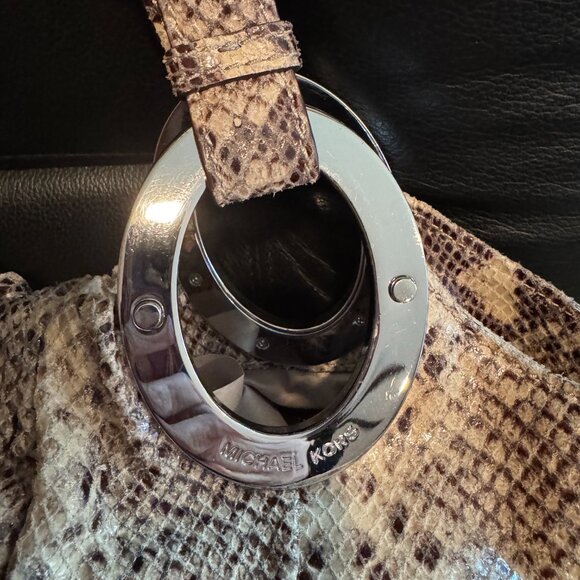 Michael Kors Python Pattern Leather Bag - Picture 6 of 7